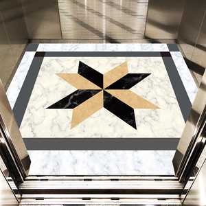 pvc电梯地胶电梯地垫耐磨防水塑胶地毯轿厢地板物业酒店图案定制