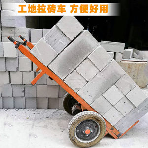 工地电动拉砖车拉加气块电瓶车小金牛三轮平板车拉瓷砖电动手推车