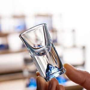 50毫升小酒杯分酒器创意精致杯高颜值透明加厚玻璃小号杯家用套装