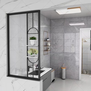 隔断轻奢不锈钢铁艺现代简约家用客厅入户玄关卫生间屏风6人付款579