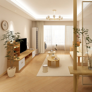 一方空间木纹砖瓷砖200x1000日式卧室地砖全瓷人字拼仿原木风直边