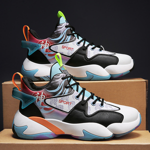 李宁贵人联名 男鞋秋季体育生实战高帮球鞋青少年学生内增高跑步