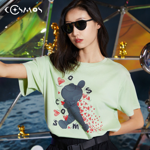 星际熊cosmos街头动漫卡通涂鸦t恤新款夏季短袖 原创设计上衣