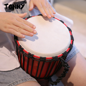 tonny儿童非洲鼓标8幼儿园成人初学丽江手鼓专业打击乐器10/12寸