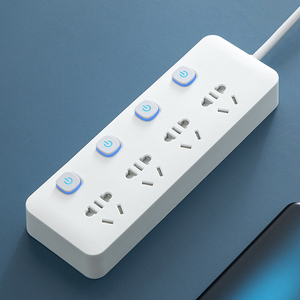 公牛多用插板带线学生宿舍插排多插位多功能插座面板多孔家用排插