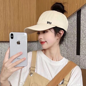 可扎马尾棒球帽 韩版休闲百搭半空顶鸭舌帽女帽子运动帽时尚