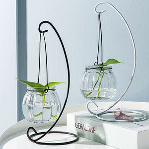 玻璃花瓶创意悬挂式透明水培小吊瓶插花盆绿萝壁挂小鱼缸简约现代