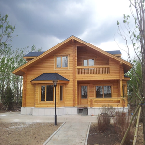 定制户外木屋别墅民宿可住人樟子松防腐木房子简易实木组装木头房