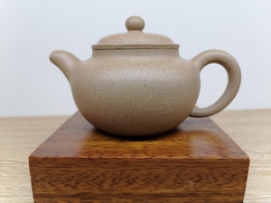 宜兴丁山黄龙山原矿段泥掇只壶240cc七孔马建林作品半手工紫砂壶