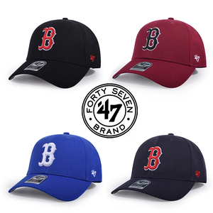 美职棒大联盟波士顿红袜队棒球帽B标运动鸭舌帽男47brand帽子女