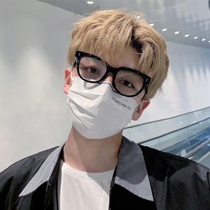 复古日系黑框眼镜男潮痞帅大方框大脸显瘦男士防蓝光女夏素颜神器