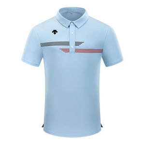 2022夏季新款高尔夫服装男士短袖t恤运动弹力速干透气polo衫球衣