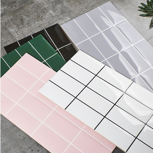 300x600亮面凹凸面包砖马卡龙厨卫瓷砖厕所厨房16格亮光墙砖