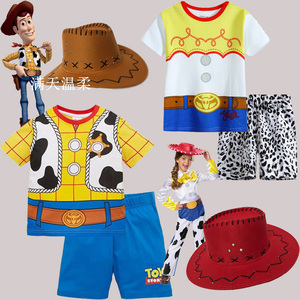 胡迪衣服儿童巴斯光年cosplay万圣节服装迪士尼玩具总动员扮男童