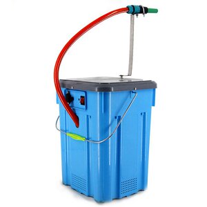 厂家直销手提鱼塘小龙虾塘蟹塘消毒打药水剂粉剂摇摆一体机撒药机