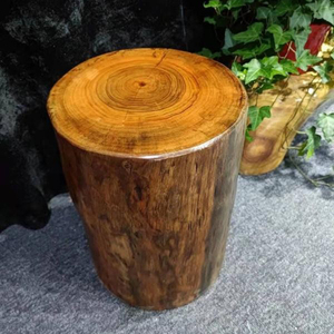 香樟木墩实木根雕凳子茶桌大板配椅茶几墩子原木树墩圆墩子木桩