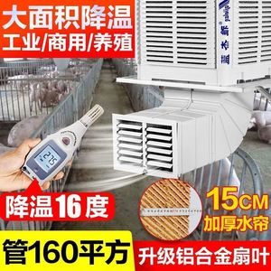 雅杰蓝工业冷风机商用水空调环保水冷空调养殖工厂房用单制冷风扇