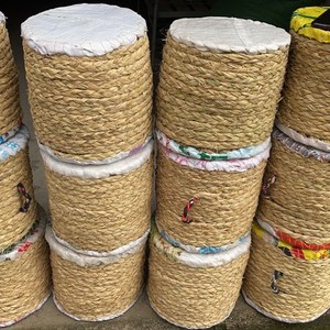 云南玉溪草墩凳子手工稻草编织坐墩蒲团坐垫透气家居家具