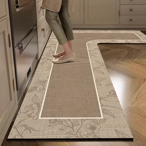 厨房地垫专用L形防滑防油地毯免洗可擦家用长条垫子耐脏吸水脚垫