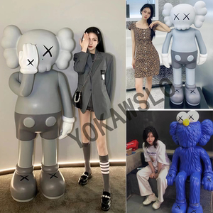 潮牌kaws大摆件暴力熊客厅摆件高端大气上档次落地雕塑芝麻街公仔