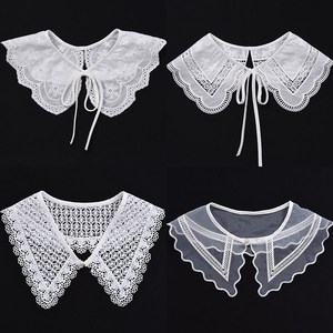 新中式云肩大衣领小披肩女百搭时尚装饰防走光花边蕾丝假领云肩