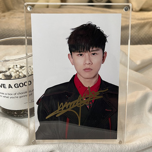 张杰亲笔签名照周边相框写真专辑同款摆件明星爱豆保真送礼物现货