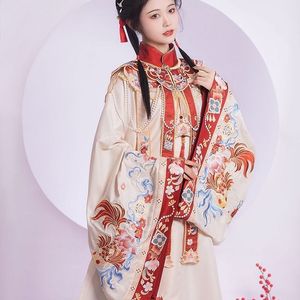 原创正版明制汉服[年年有鱼]成人女婚服中国风夏季古风