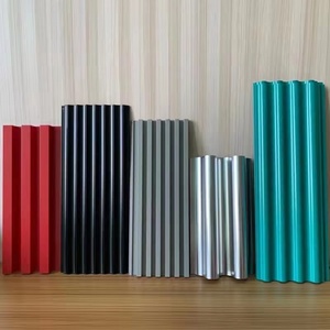 门头背景墙装饰凹凸半圆波纹板铝型材铝合金不规则波浪铝板长城板