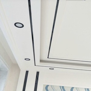 加厚自粘镜面吊顶贴纸天花线条背景墙装饰美边贴条石膏板钢琴黑