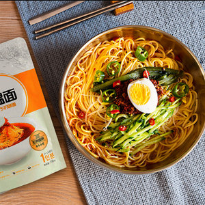 延边玉米温面袋装 易心浓延边特产粗粮面带料包黄面条