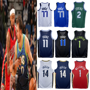 欧文球衣11号独行侠东契奇鹈鹕队锡安14号英格拉姆篮球服套装定制