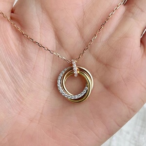 卡地亚项链女三环