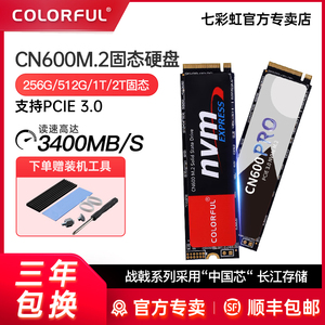 七彩虹CN600 M.2高速固态硬盘256G 512G 1T 2T SSD台式笔记本电脑