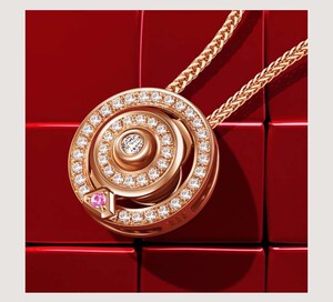 mclon/ 女款锁骨链18k金吊坠指爱星曼卡龙指爱针曼卡龙指爱针项链