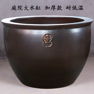 景德镇陶瓷锦鲤金鱼缸特大号庭院门海大型睡莲缸荷花缸老式大水缸