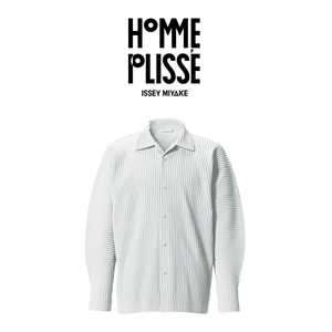 三宅一生 hp55jc109 homme plisse 经典褶皱排扣长袖衬衫外套男