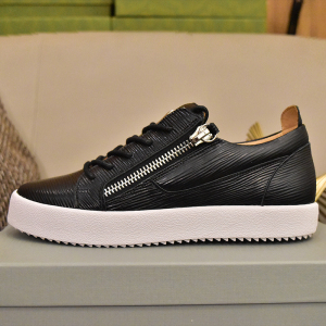 2022春秋新款gz男鞋休闲真皮潮流拉链金属扣透气夜店欧美男板鞋