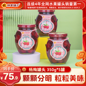 正品东北品牌砀山糖水杨梅混合装新鲜水果罐头整箱罐装小瓶装350g