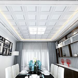 20友程劳保淘宝欧式灯池吊顶客厅造型天花板pu雕花灯盘 pvc装饰材料