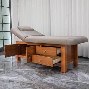 泰式按摩床实木箱体带柜子中式风中医全身按摩推拿spa美容理疗床