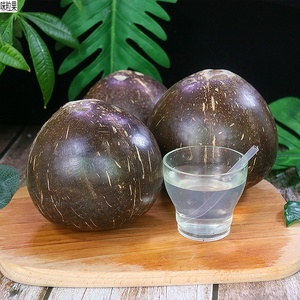 海南牛奶黑椰子6个新鲜当季水果椰青椰皇老椰子肉椰汁整箱包邮