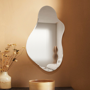 云朵镜 不规则异形镜子ins风贴墙化妆镜无框带灯全身穿衣镜壁挂式