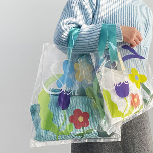 服装店透明塑料手提购物包装打包礼品袋童装装衣服用定制批发袋子
