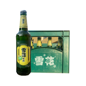 沈阳老雪花啤酒绿牌10度大瓶装500ml*12瓶沈阳特产包邮