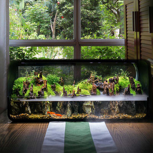 植有品智能生态鱼缸微景观水陆缸雨林植物造景办公室瀑布流水全套