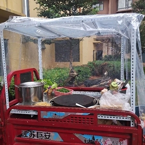 放三轮车上的架子卖凉皮网红炸串架手抓饼卖小吃定做流动摊烧烤架