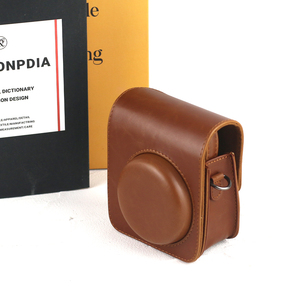 日系复古 ins富士拍立得instax mini90棕色/黑色相机皮包保护套