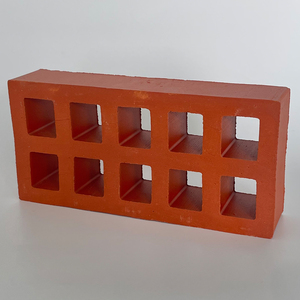 古建多孔砌块红砖头 建筑景观用空心艺术陶砖 复古实心清水方孔砖