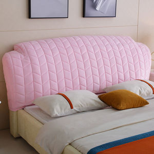 定制皮床床头罩套弧形半圆形欧式米米床头靠背罩套防尘保护罩定制