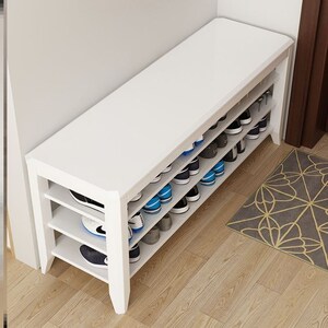 实木鞋架子家用门口可坐新款2023爆款鞋柜收纳经济型家用室内